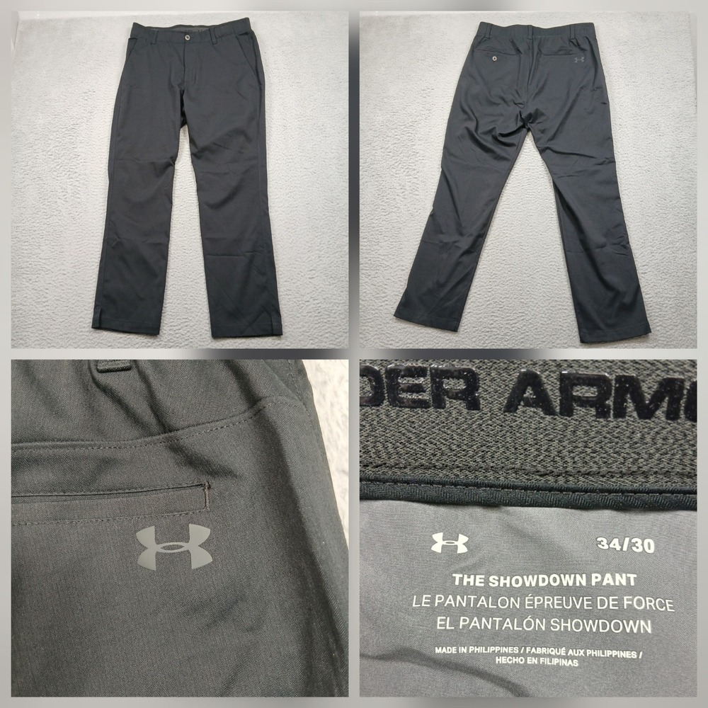 Under Armour Showdown Golf Pants‎ Men's 34x30 Gray Performance Stretch